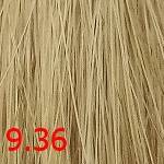картинка 9.36 Стойкая крем-краска для волос Aurora Color Reflection Очень светлый золотой песок, 60 мл