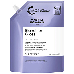 Шампунь для осветленных и мелированных волос Blondifier Gloss, рефилл, 1500 мл