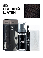 Набор для камуфляжа седины, оттенок 5/0 Светлый шатен