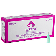 712307 MESORAM Игла для микроинъекций 32G 0,23X6  (1 шт = 10 игл)