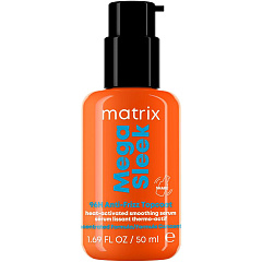 Термоактивируемая разглаживающая сыворотка для волос Mega Sleek Topcoat, 50 мл