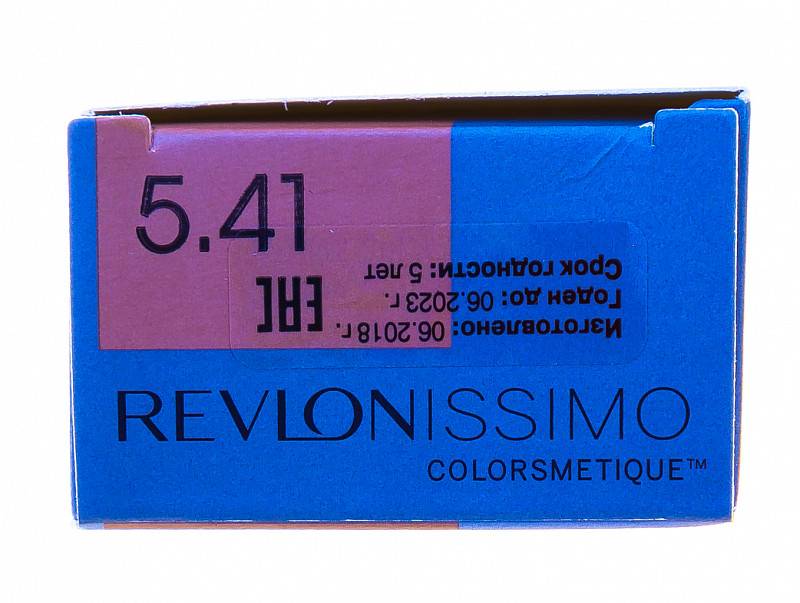картинка 5.41 Перманентный краситель Revlonissimo Colorsmetique Светло-Коричневый Медно-Пепельный, 60 мл