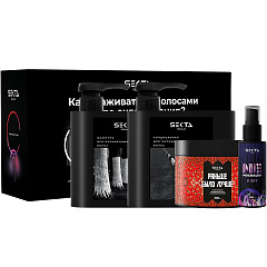 Набор по уходу за волосами после окрашивания Стандартный: шампунь 500 мл + кондиционер 500 мл + маска 300 мл + спрей 100 мл