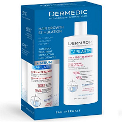 Набор средств Capilarte, стимулирующих рост волос: сыворотка 150 мл + шампунь 300 мл