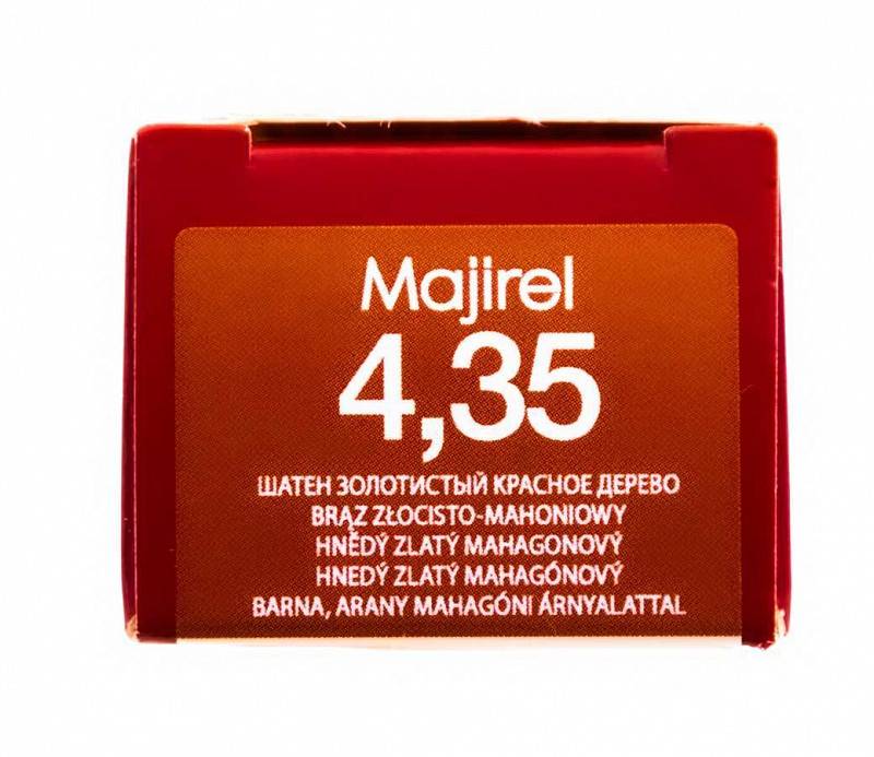 картинка 4.35 Краска для волос Majirel шатен золотистый красное дерево, 50 мл