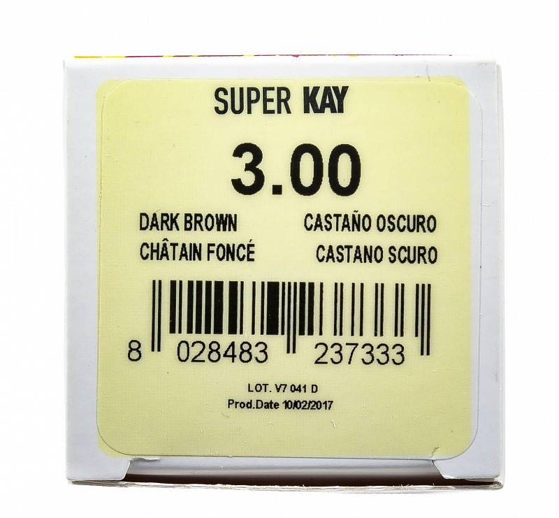 картинка 3.00 Крем-краска аммиачная Super Kay Темно-коричневый 180 мл