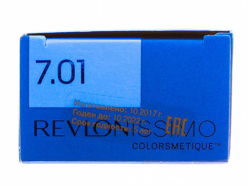 картинка 7.01 Перманентный краситель Revlonissimo Colorsmetique Блондин Пепельный, 60 мл