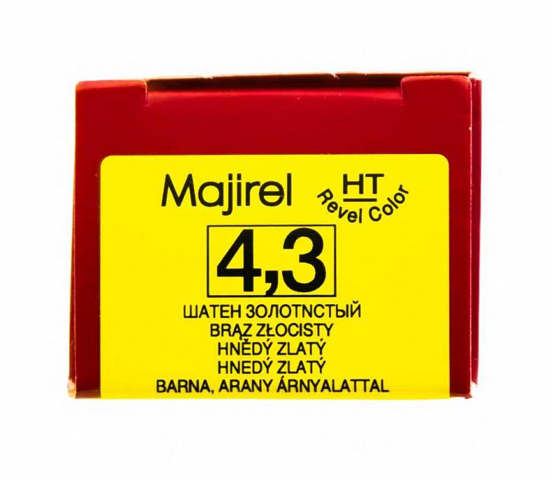 картинка 4.3 Краска для волос Majirel шатен золотистый, 50 мл
