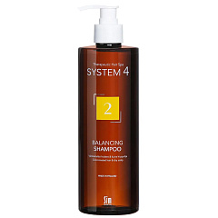 Шампунь терапевтический  №2 для сухой кожи головы и поврежденных волос System 4 2 Balancing Shampoo, 500 мл