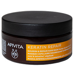 Питательная и восстанавливающая маска для волос с растительным кератином и мёдом, 200 мл