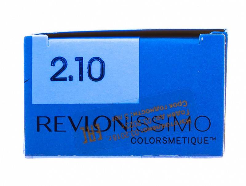 картинка 2.10 Перманентный краситель Revlonissimo Colorsmetique Черный Насыщенно Пепельный, 60 мл