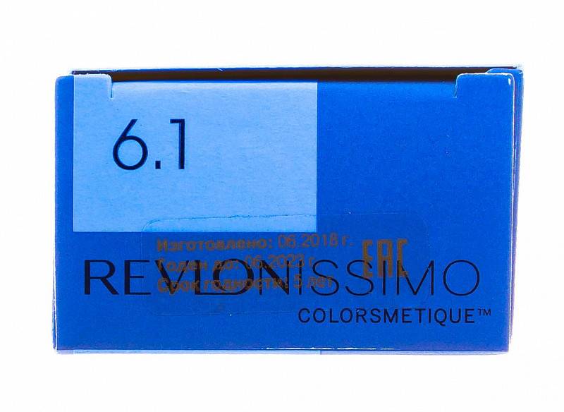 картинка 6.1 Перманентный краситель Revlonissimo Colorsmetique Темный Блондин Пепельный, 60 мл