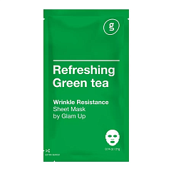 Освежающая тканевая маска с экстрактом зеленого чая, 21 гр