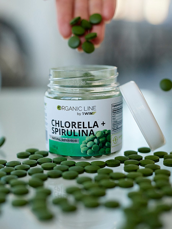 картинка Комплекс Chlorella + Spirulina, 100 г