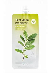 Увлажняющая маска для лица Pure Source Pocket Pack Green Tea, 10 мл