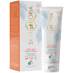Солнцезащитный водостойкий крем для лица и тела SPF100 Total Sun Block Cream 0+, 75 мл