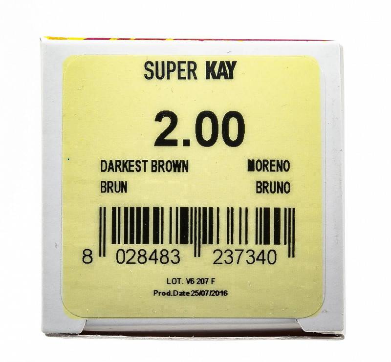 картинка 2.00 Крем-краска аммиачная Super Kay Темный 180 мл