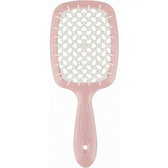 Щетка Superbrush с закругленными зубчиками нежно-розовая с белым, 20,3 х 8,5 х 3,1 см