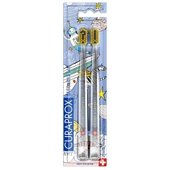 Набор ультрамягких зубных щеток Duo Hento Toto Edition 2022, 2 щетки