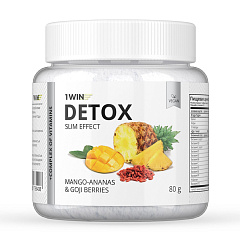 Дренажный напиток Detox Slim Effect с ягодами годжи, вкус манго-ананас, 32 порции, 80 г