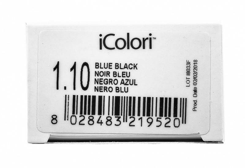 картинка 1.10 Крем-краска аммиачная iColori Иссиня-черный 100 мл