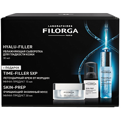 Набор для лица Hyalu-Filler: сыворотка 30 мл + крем 15 мл + мусс 30 мл