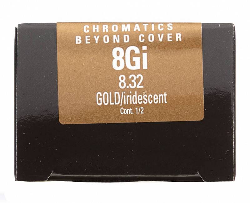 картинка 8.32 Краска для волос Chromatics Beyond Cover Золотистый мерцающий 60 мл