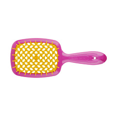 Щетка Super Brush The Original для волос, малиновая с желтым, 20,3 x 8,5 x 3,1 см