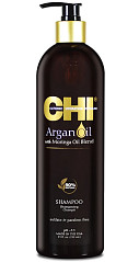 Шампунь восстанавливающий с экстрактом масла Арганы и дерева Моринга CHI Argan Oil Shampoo, 739 мл