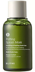 Сплэш-маска для восстановления Смягчающий и заживляющий зеленый чай, 70 мл