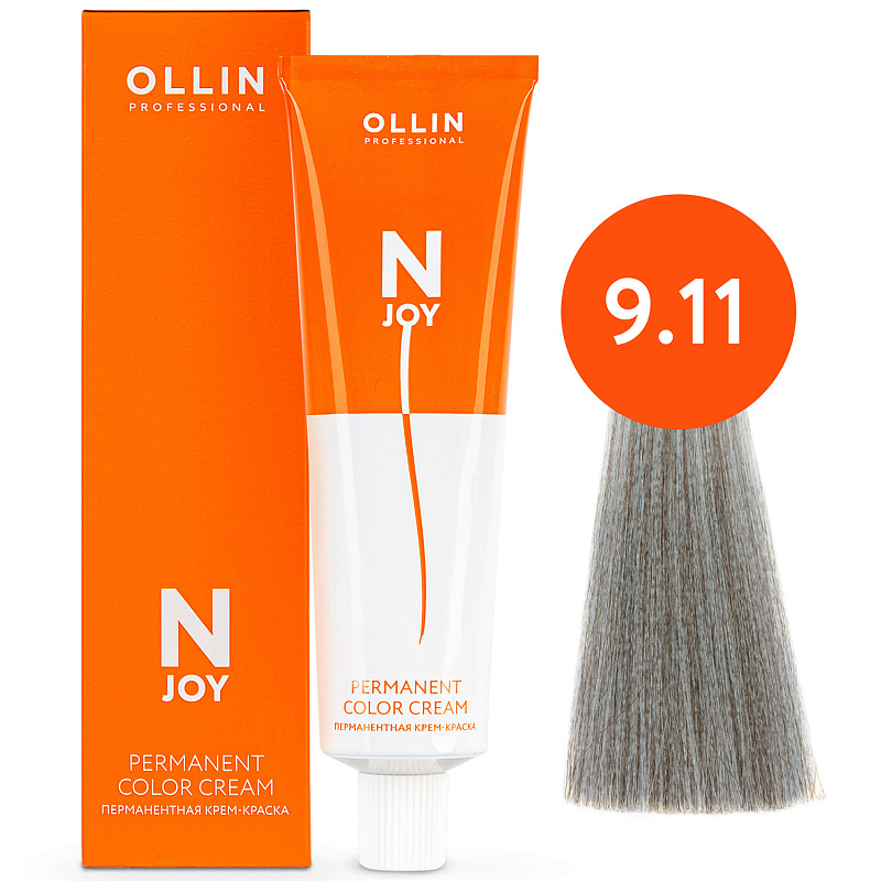 картинка 9/11 Перманентная крем-краска для волос N-JOY, блондин интенсивно-пепельный, 100 мл