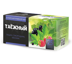 Травяной чай "Таежный", 25 фильтр-пакетов х 1,2 гр