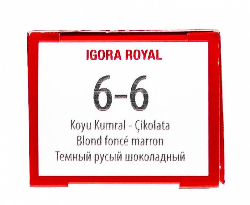 картинка 6-6 Крем-краска Igora Royal, темный русый шоколадный, 60 мл