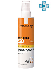 Невидимый спрей для лица и тела Anthelios SPF 50+, 200 мл