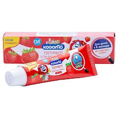 Зубная паста для детей с 6 месяцев с ароматом клубники, 65 гр