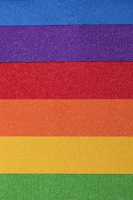 картинка Вытяжная фольга с тиснением Цвета радуги, 500 листов
