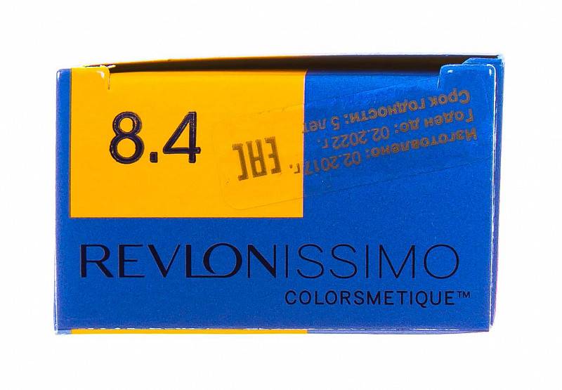 картинка 8.4 Перманентный краситель Revlonissimo Colorsmetique Светлый Блондин Медный, 60 мл