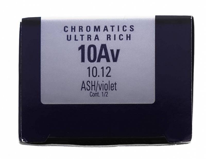 картинка 10AV Краска для волос Chromatics Ultra Rich Пепельно-фиолетовый 60 мл