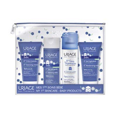 Набор путешественника: Первый очищающий пенящийся крем, Первое увлажняющее молочко, Первая очищающая вода, Первая термальная вода