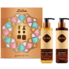 Набор для тела «Совершенство»: масло для душа 200 мл + молочко 200 мл