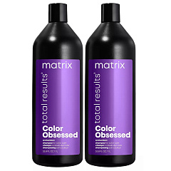 Набор Total Results Color Obsessed для окрашенных волос: Шампунь, 2 шт*1000 мл2 шт.