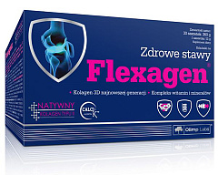 Биологическая добавка к пище Flexagen со вкусом малины, 30 пакетиков х 12 г