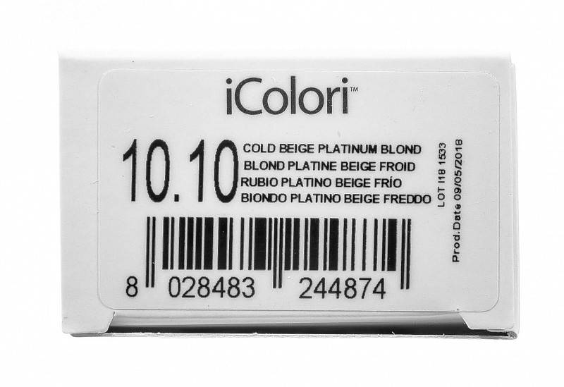 картинка 10.10 Крем-краска аммиачная iColori Платиновый блондин пепельный натуральный 100 мл