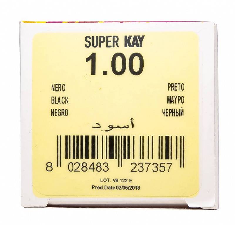 картинка 1.00 Крем-краска аммиачная Super Kay черный 180 мл