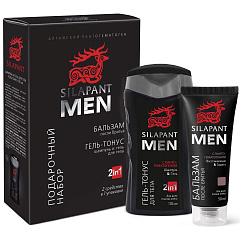 Подарочный набор для мужчин: бальзам после бритья 50 мл + гель-тонус 2в1 150 мл