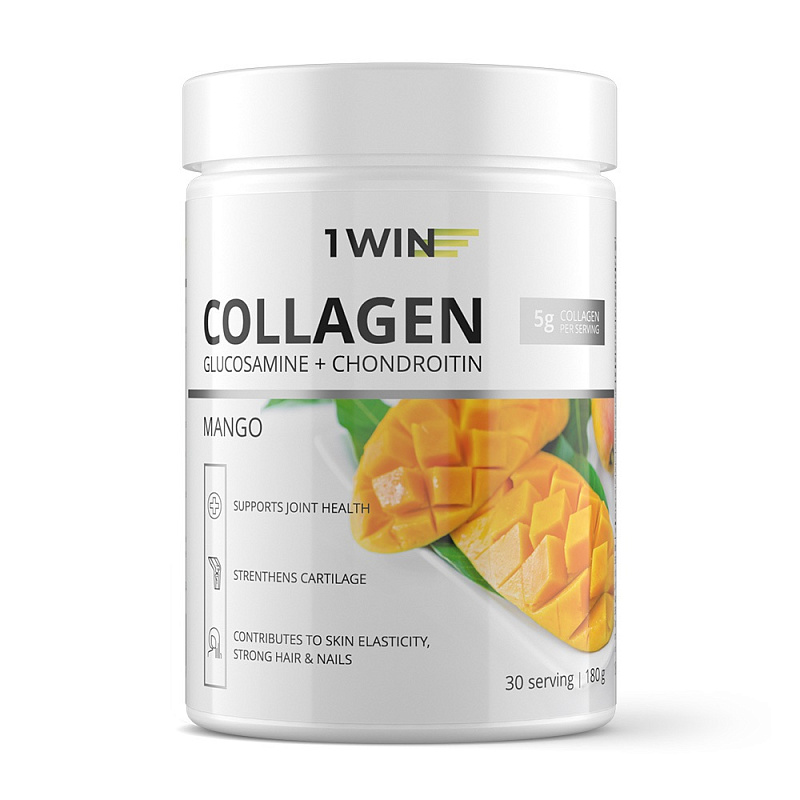 картинка Комплекс "Коллаген + хондроитин + глюкозамин" со вкусом манго, 30 порций, 180 г