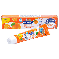 Зубная паста для детей с 6 месяцев с ароматом апельсина, 40 гр