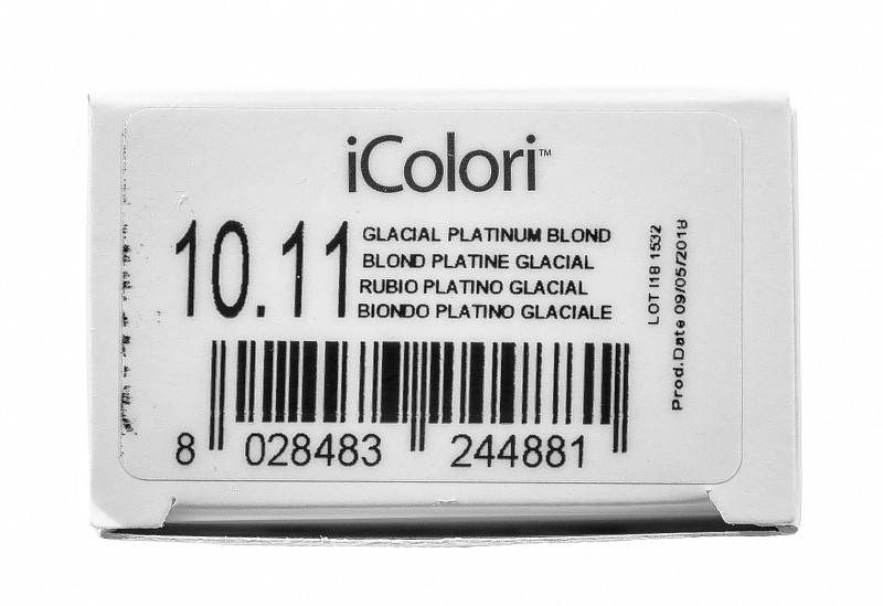 картинка 10.11 Крем-краска аммиачная iColori Платиновый блондин интенсивный пепельный 100 мл