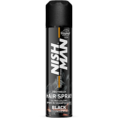 Цветной спрей для волос Hair Coloring Mech Spray Black, черный, 150 мл