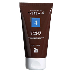 Шампунь для жирных волос терапевтический 4 против перхоти System 4 4 Shale Oil Shampoo, 75 мл
